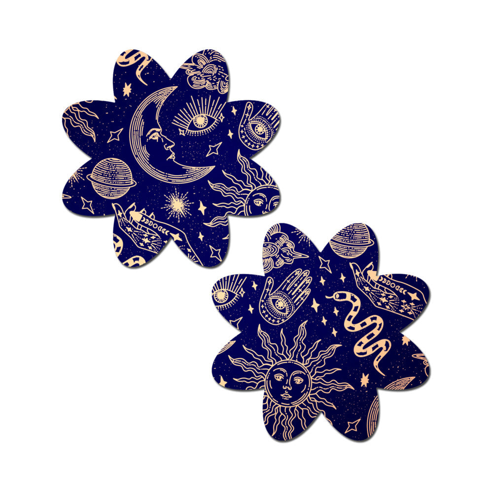 Pastease Midnight Celestial Sun & Moon Petal Pasties